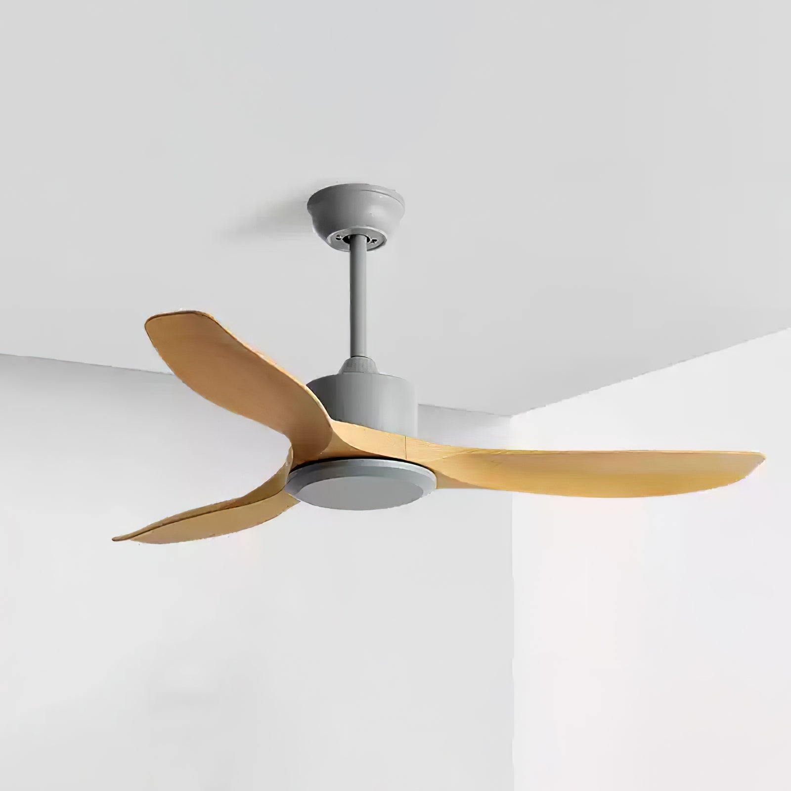 Meren Minimalist Wood Ceiling Fan Light-Neutral Decor
