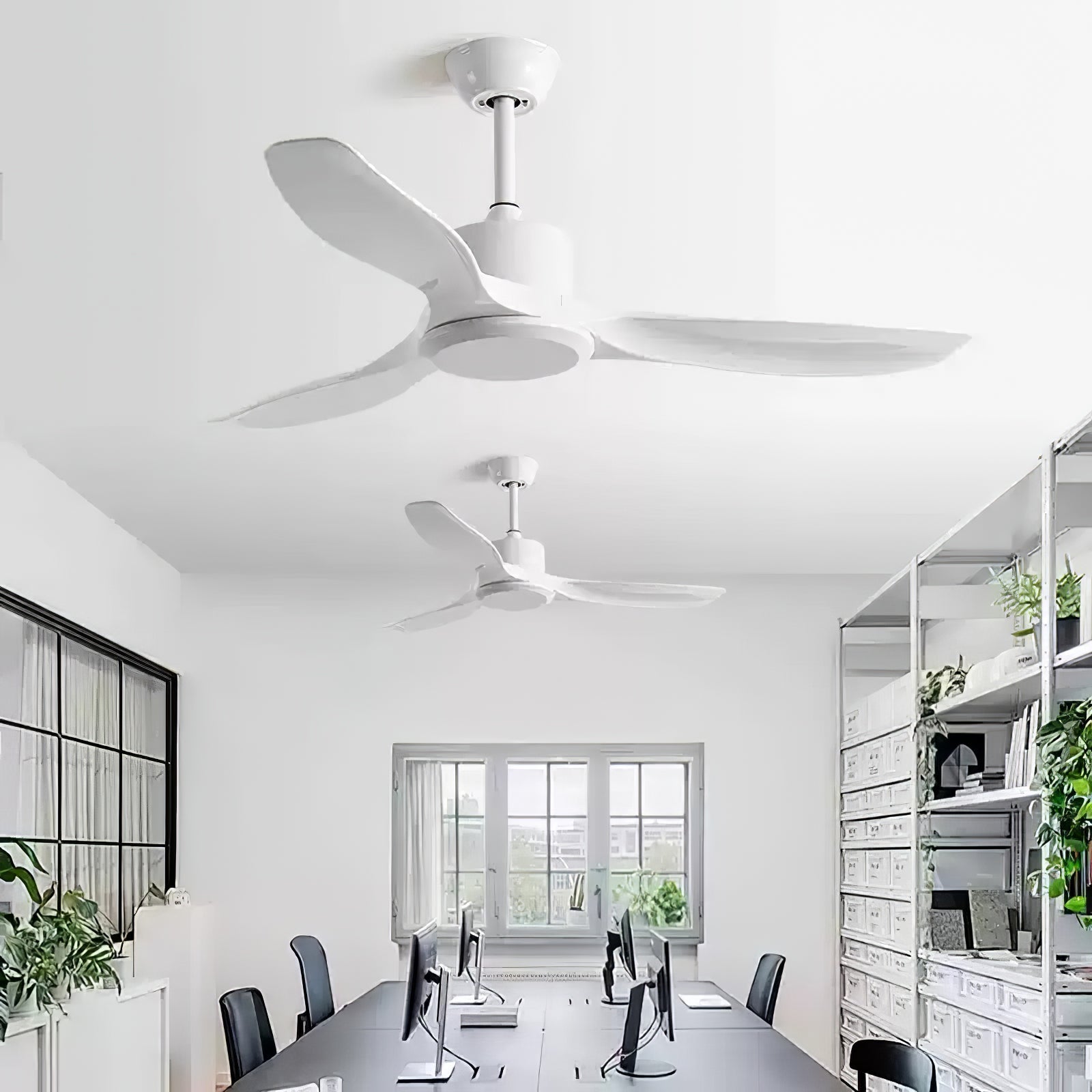 Meren Minimalist Wood Ceiling Fan Light-Neutral Decor
