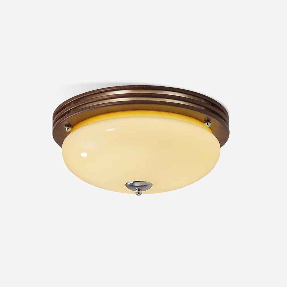 Povio Glass Flush Mount Ceiling Light