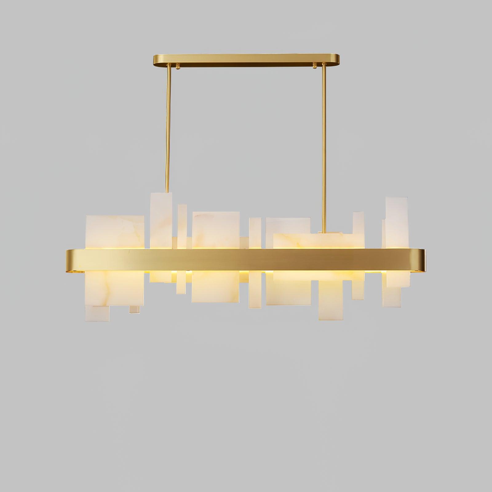 Lustra Chandelier Copper Acrylic Dining-Neutral Decor
