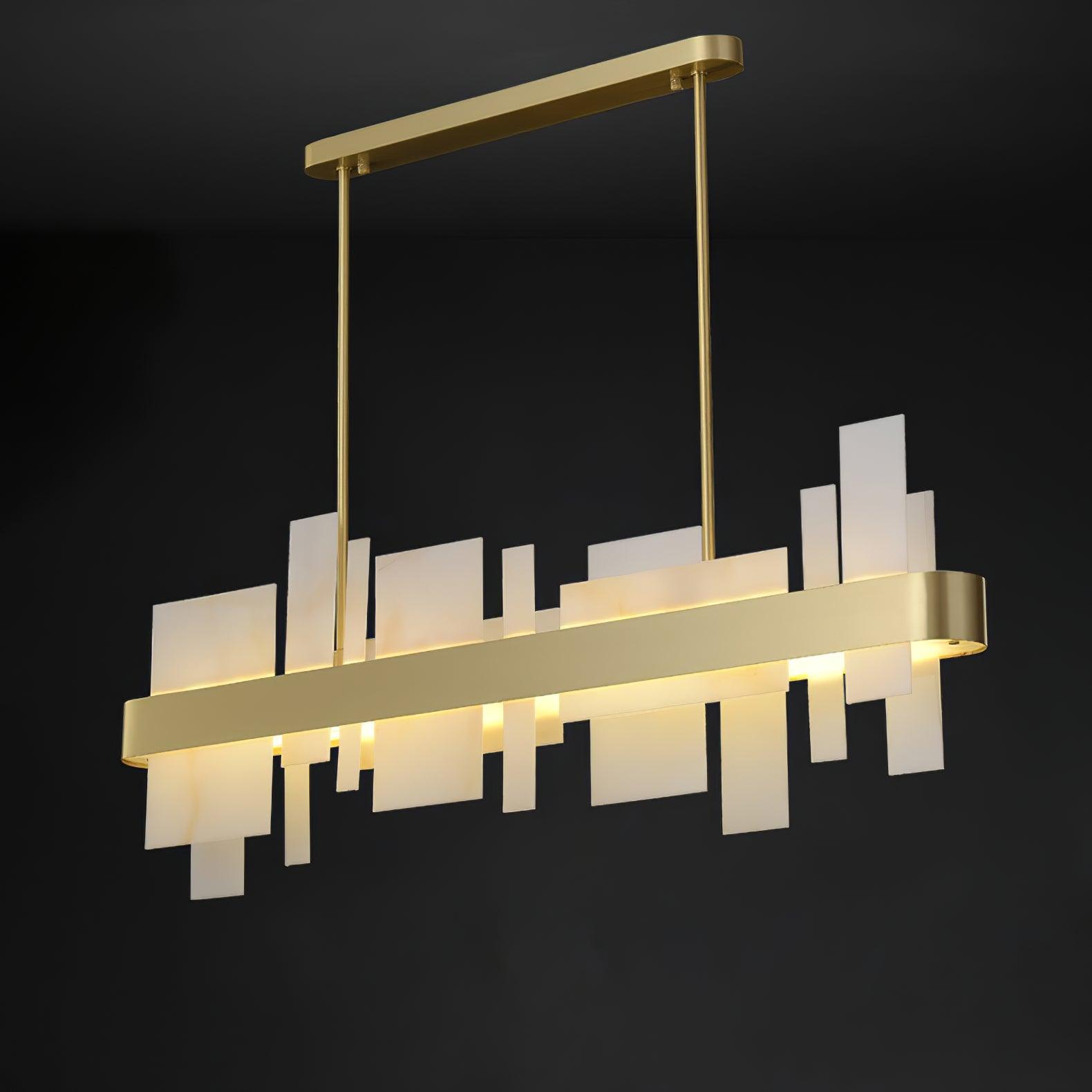 Lustra Chandelier Copper Acrylic Dining-Neutral Decor