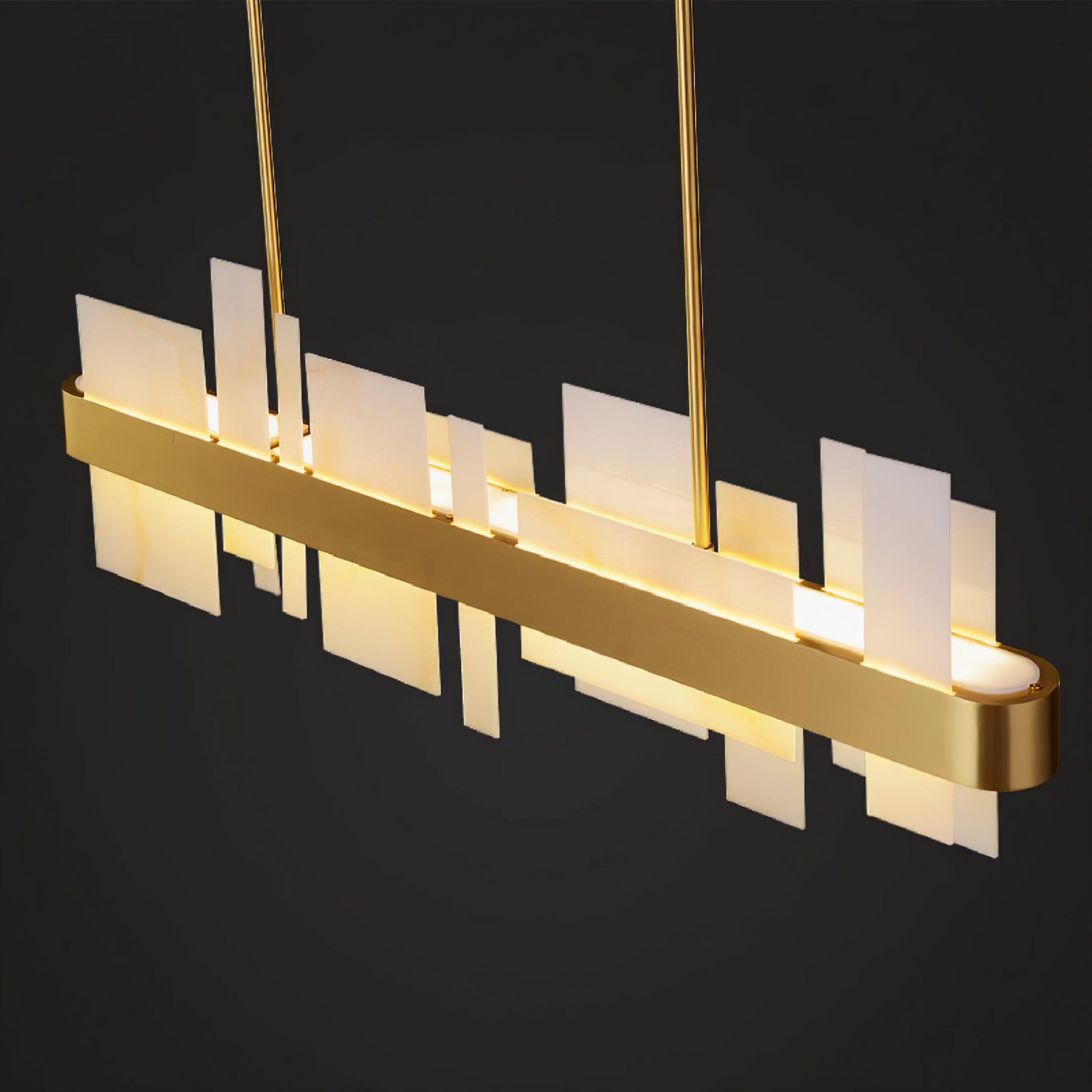 Lustra Chandelier Copper Acrylic Dining-Neutral Decor