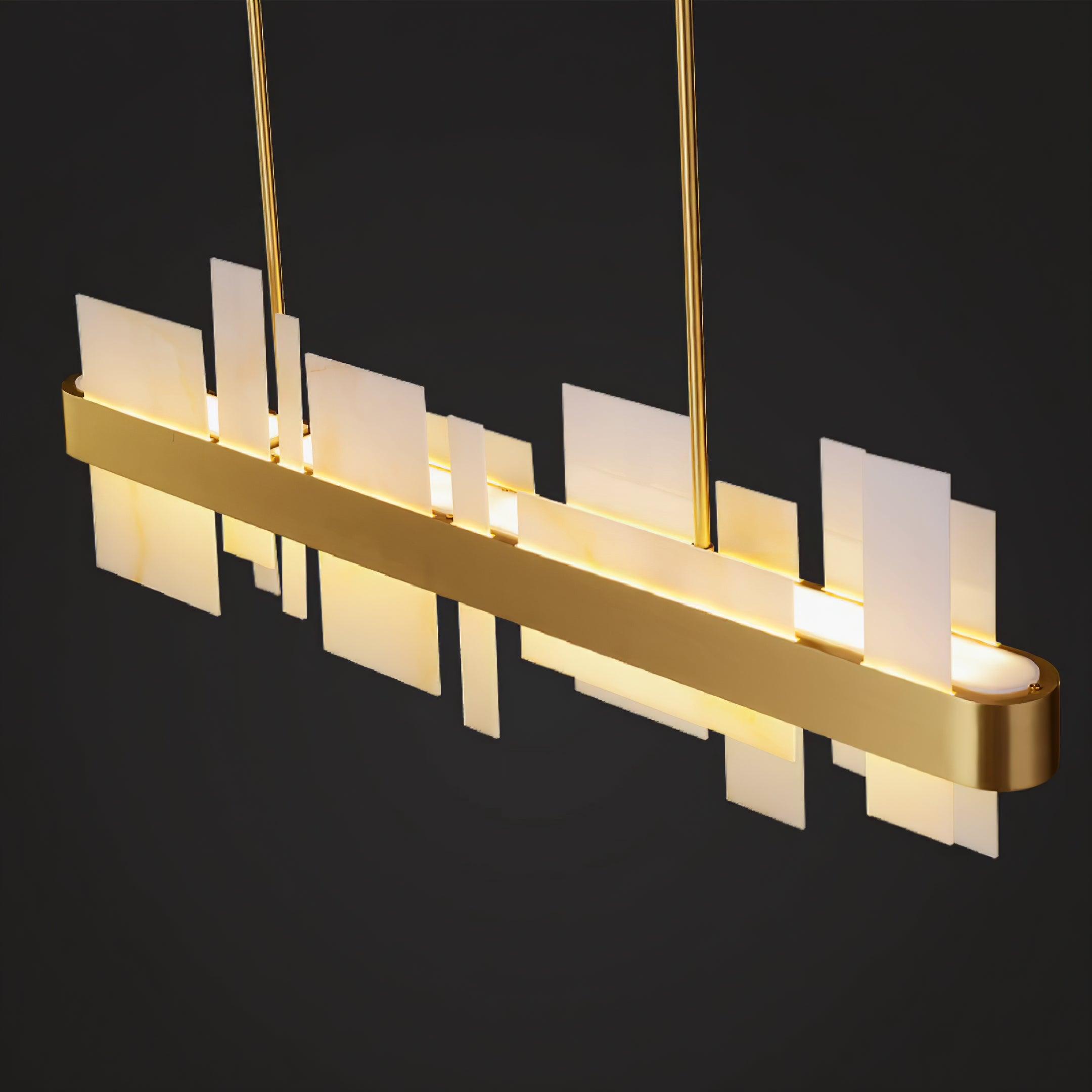 Lustra Chandelier Copper Acrylic Dining-Neutral Decor