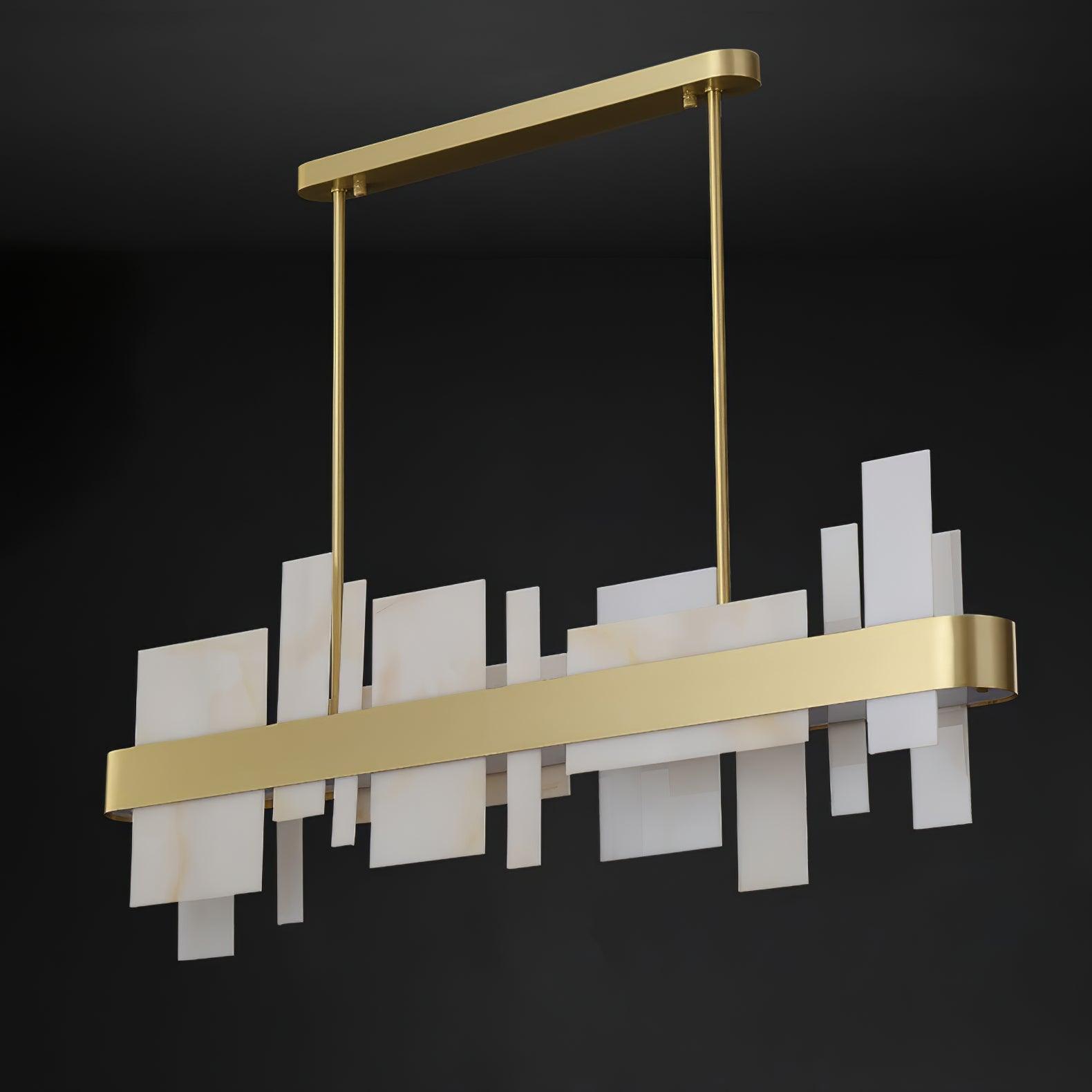 Lustra Chandelier Copper Acrylic Dining-Neutral Decor