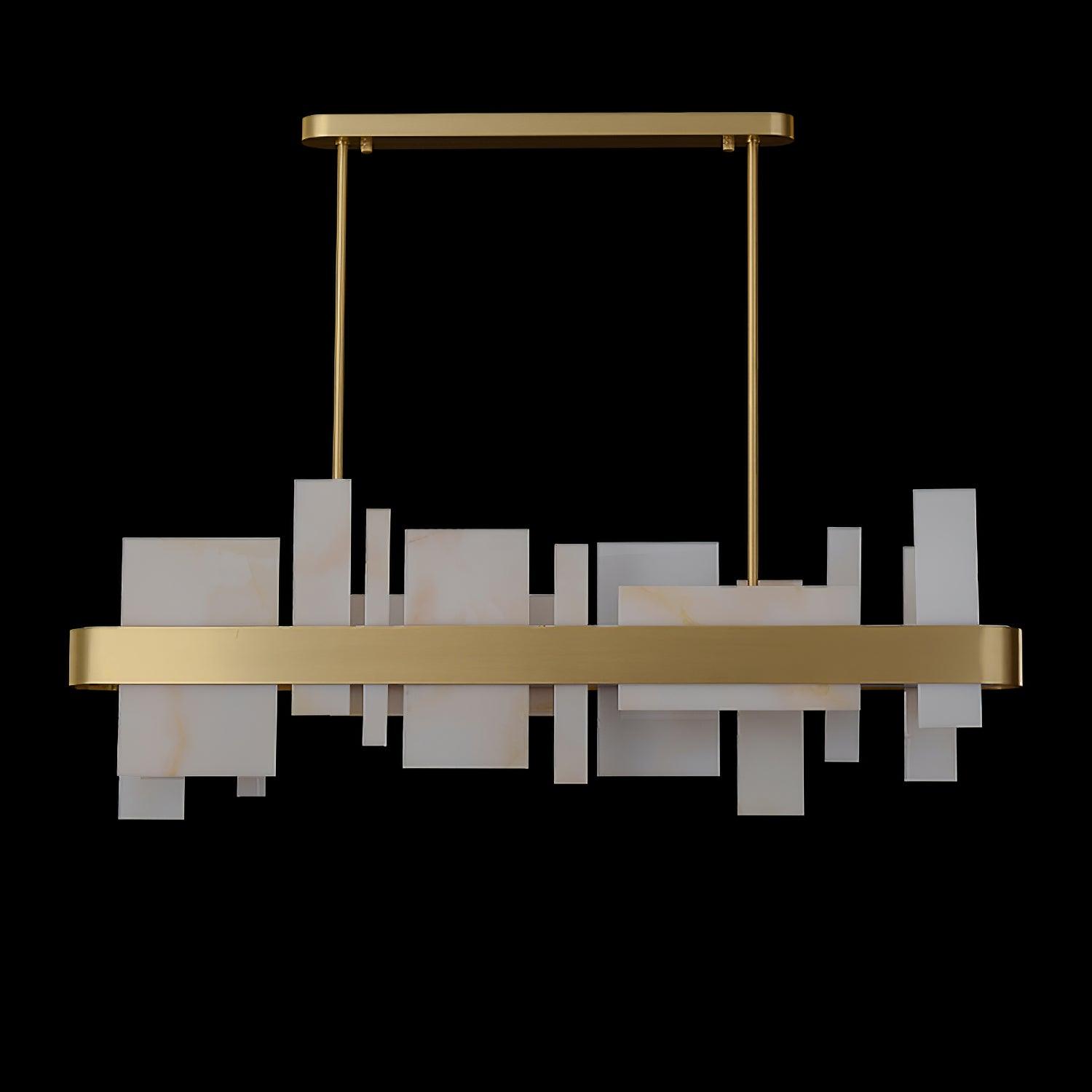 Lustra Chandelier Copper Acrylic Dining-Neutral Decor