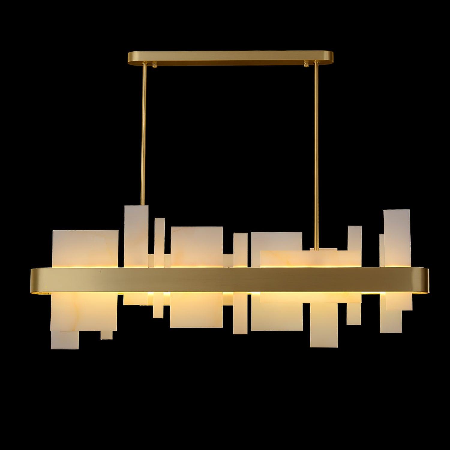 Lustra Chandelier Copper Acrylic Dining-Neutral Decor