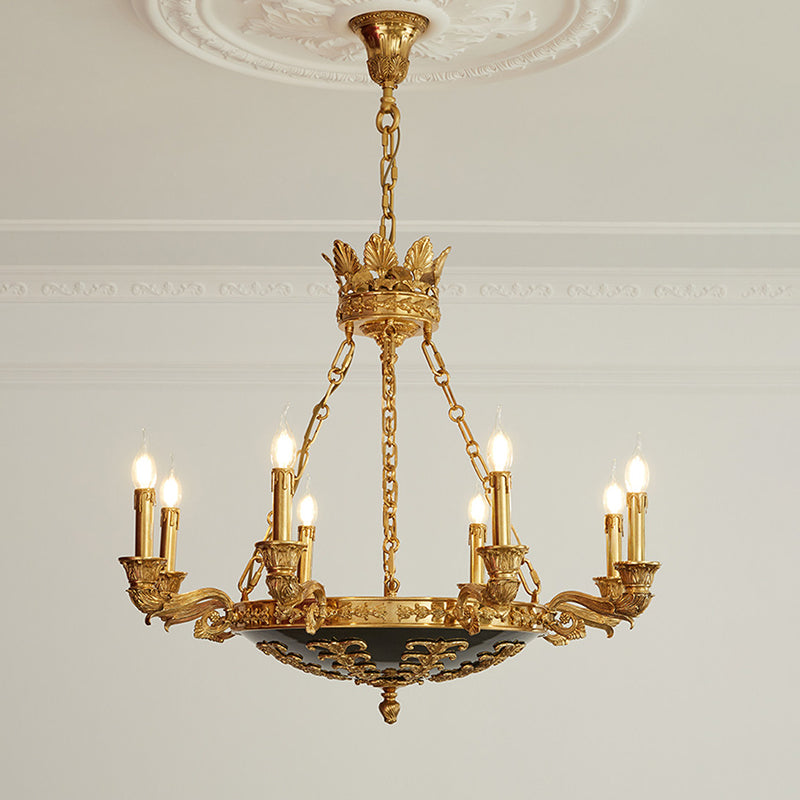 Full view of the 8-arm Amelie Grand Chandelier.
