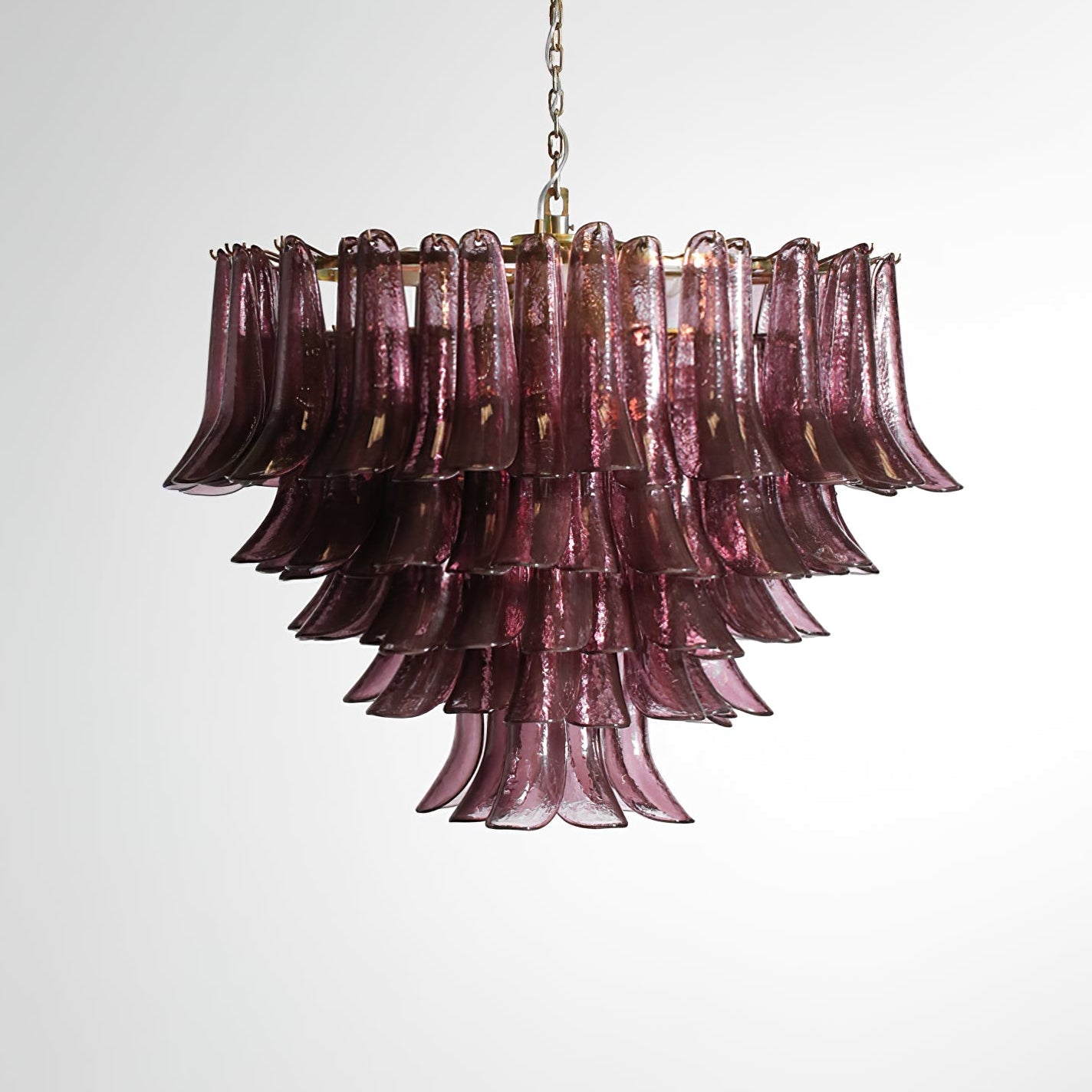 Amethyst Bloom Chandelier-Neutral Decor