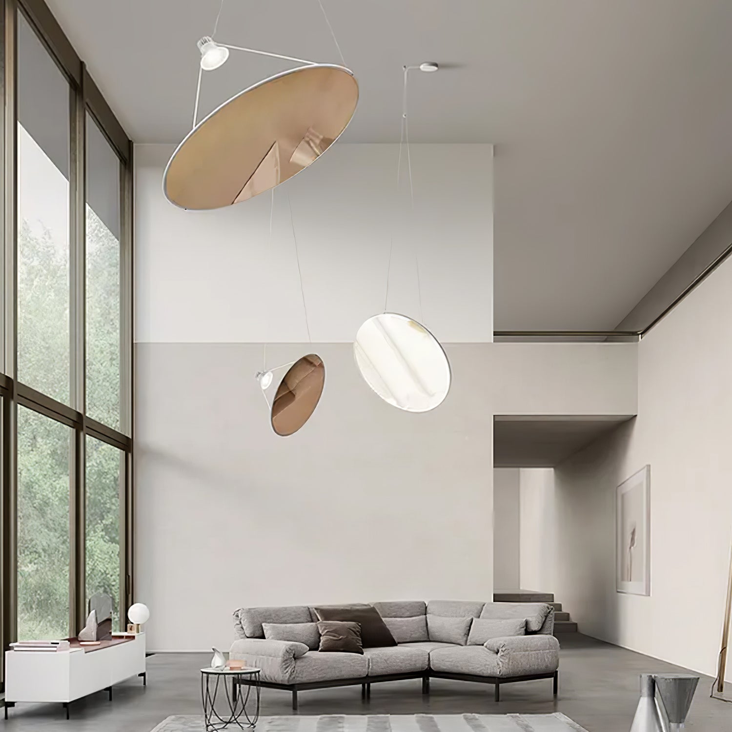 Brio Steel Minimalistic Pendant Lamp-Neutral Decor