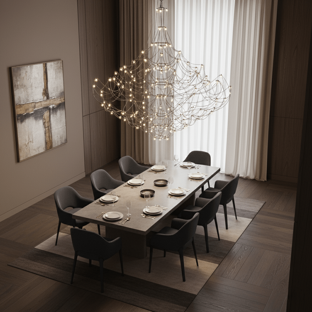 Amos Light Group Chandelier-Neutral Decor