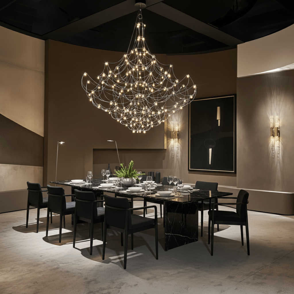 Amos Light Group Chandelier-Neutral Decor