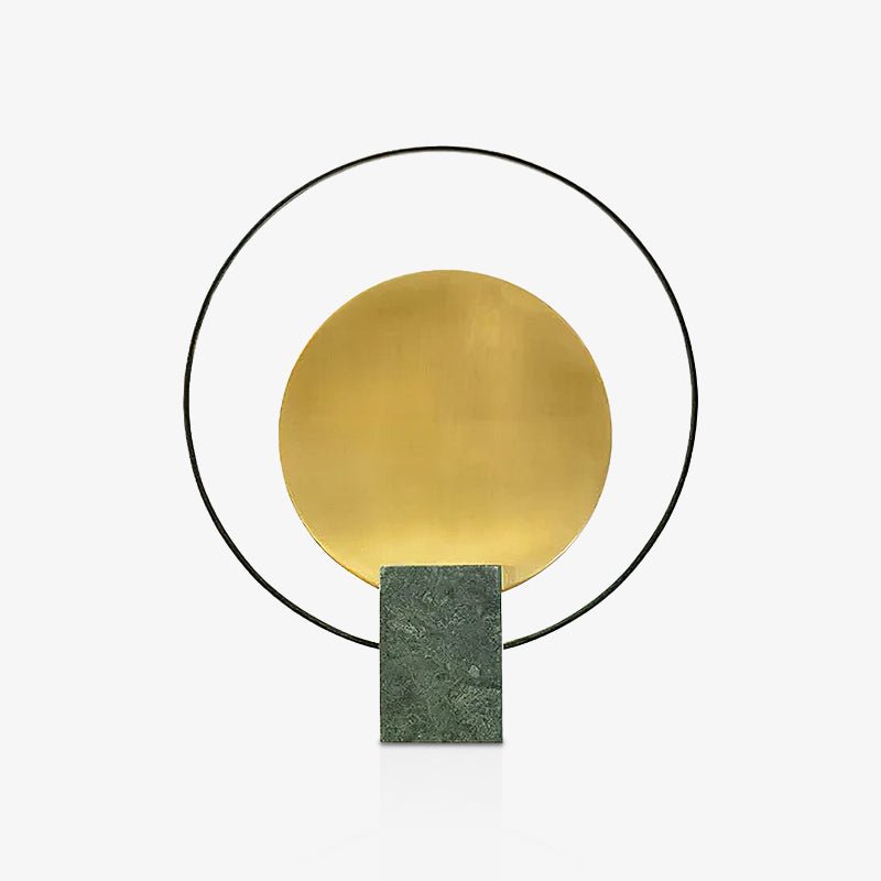Lirixy Marble Geometric Table Lamp-Neutral Decor
