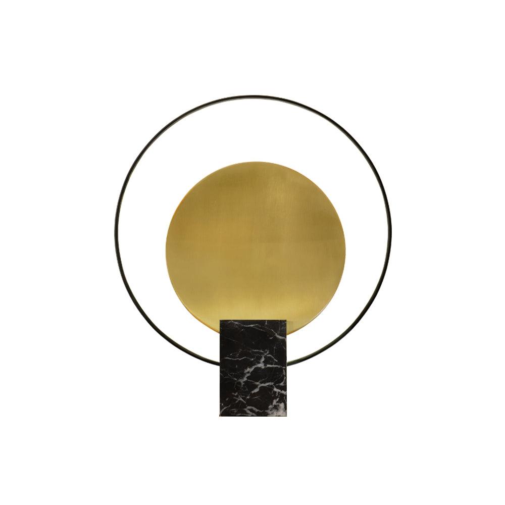 Lirixy Marble Geometric Table Lamp-Neutral Decor