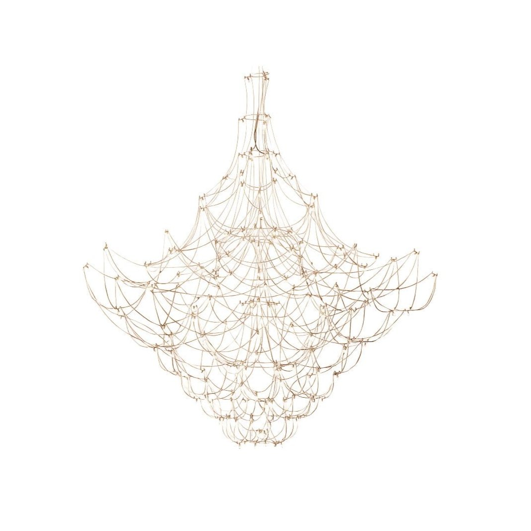 Wesrin Chandelier Stainless Steel Wire Firefly-Neutral Decor
