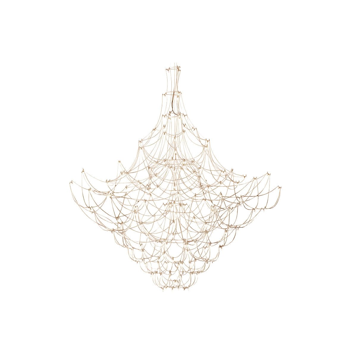 Wesrin Chandelier Stainless Steel Wire Firefly-Neutral Decor