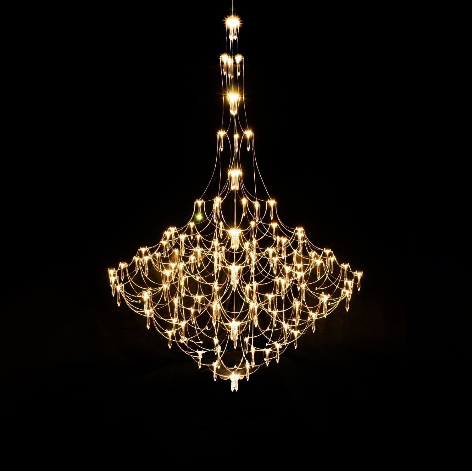 Wesrin Chandelier Stainless Steel Wire Firefly-Neutral Decor