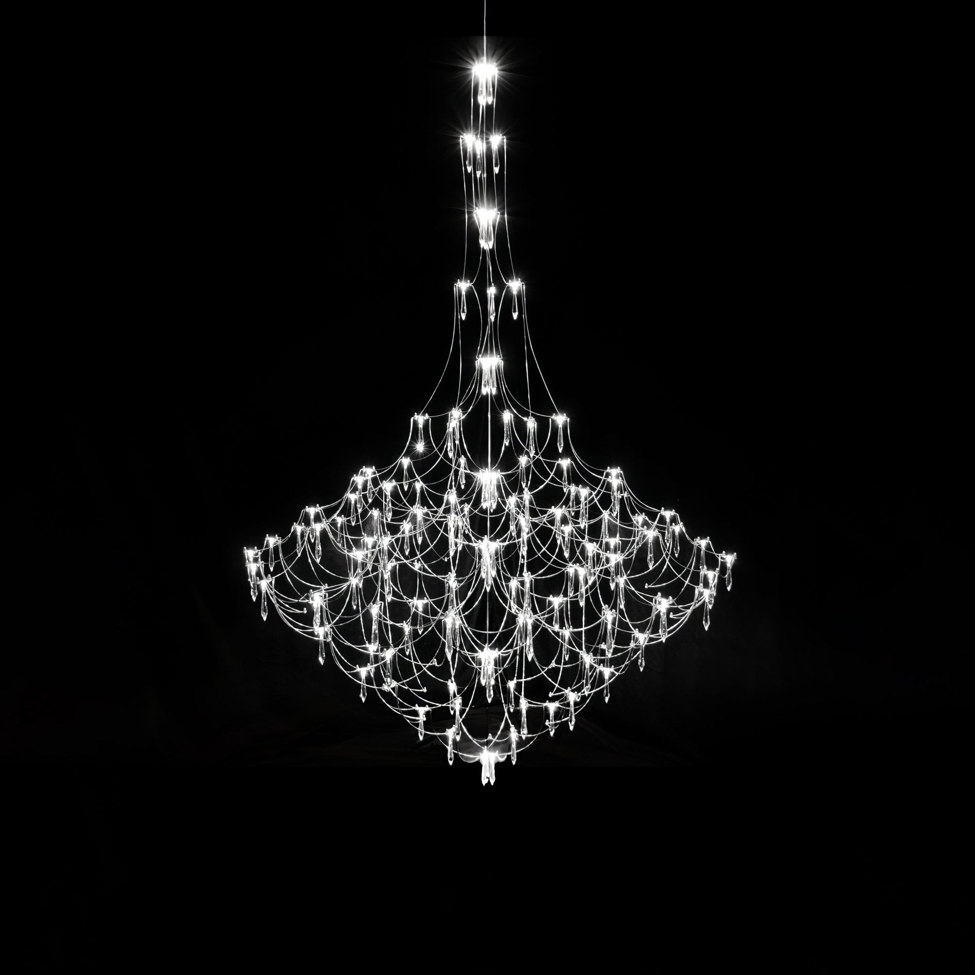 Wesrin Chandelier Stainless Steel Wire Firefly-Neutral Decor