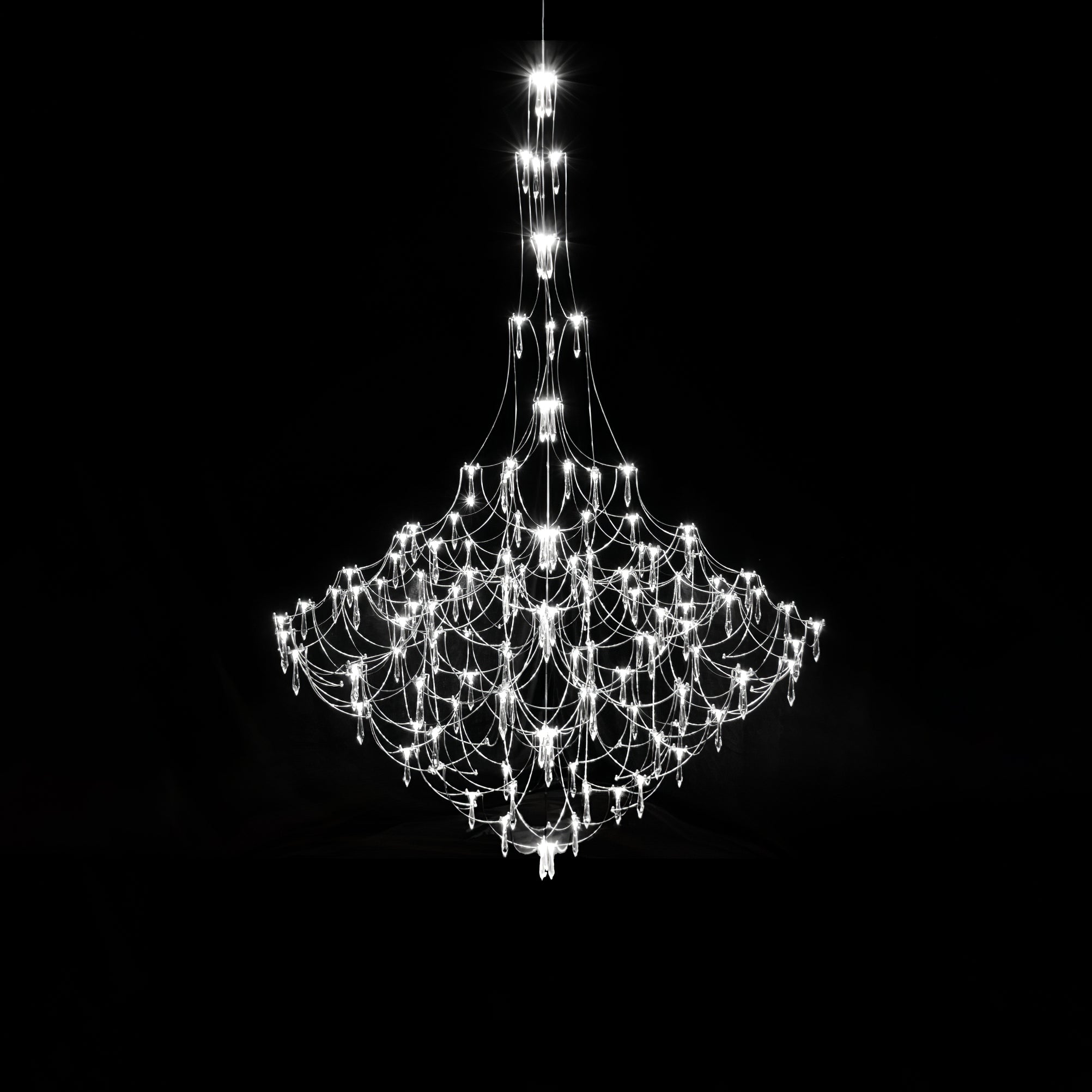 Wesrin Chandelier Stainless Steel Wire Firefly-Neutral Decor