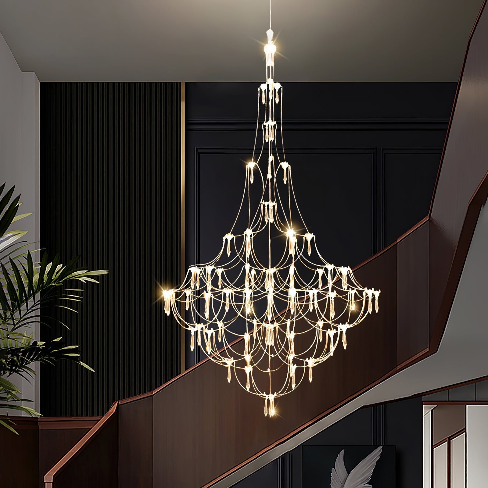 Amos Light Group Chandelier-Neutral Decor