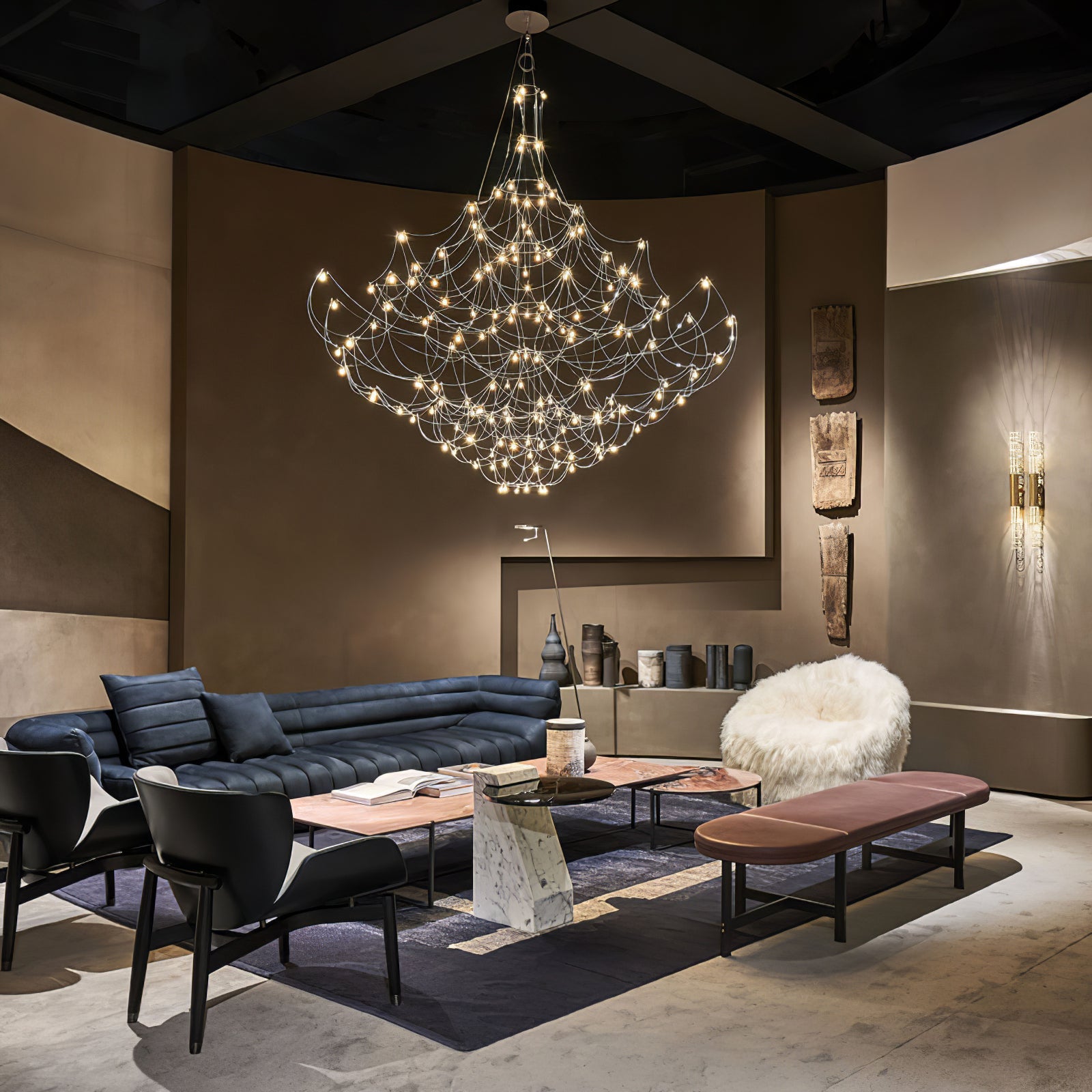 Amos Light Group Chandelier-Neutral Decor