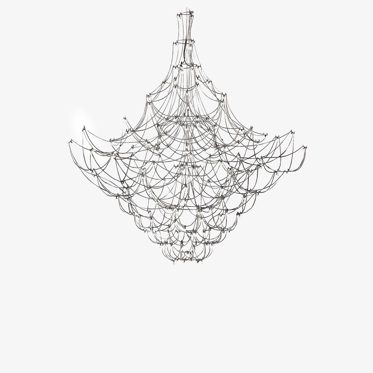 Wesrin Chandelier Stainless Steel Wire Firefly-Neutral Decor