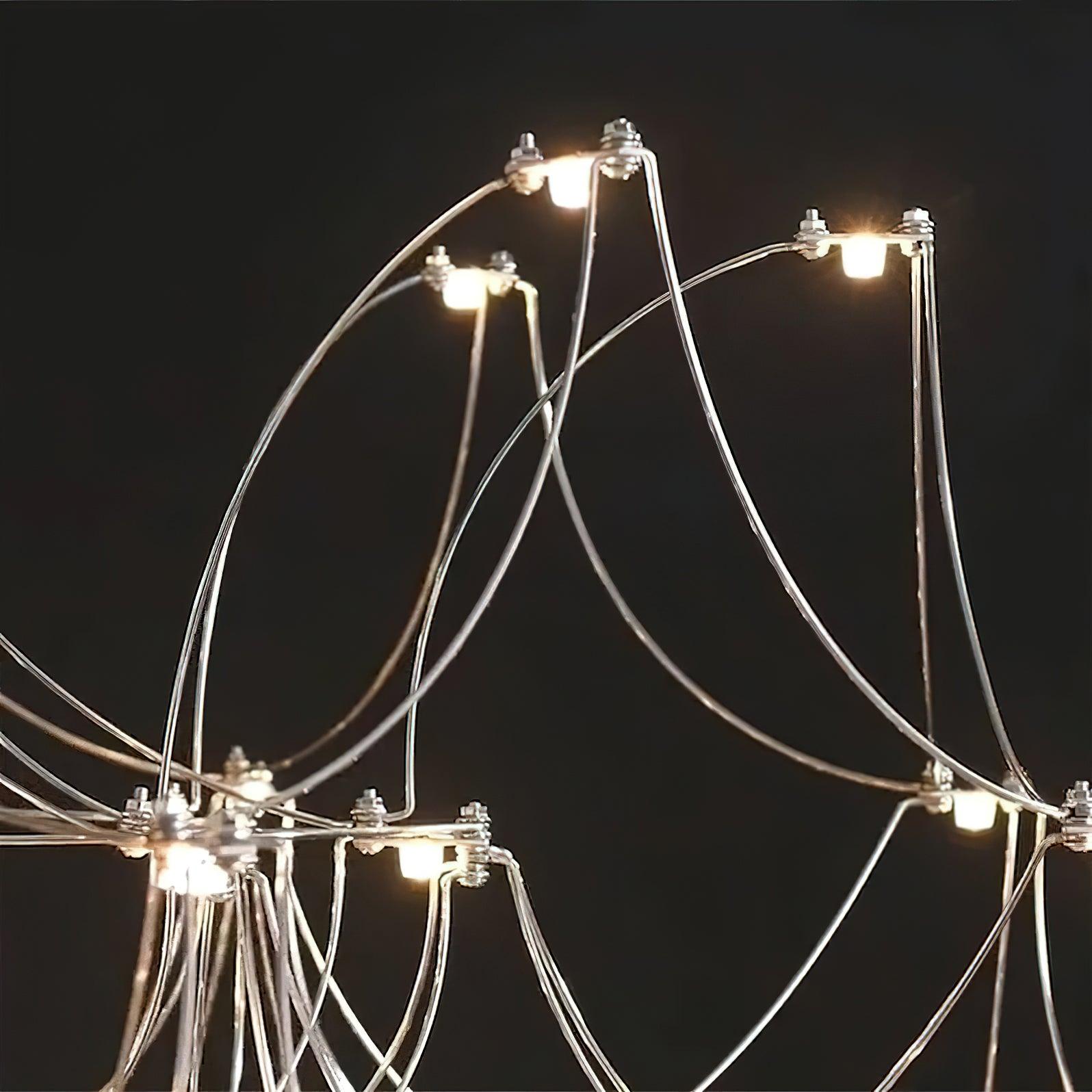 Wesrin Chandelier Stainless Steel Wire Firefly-Neutral Decor