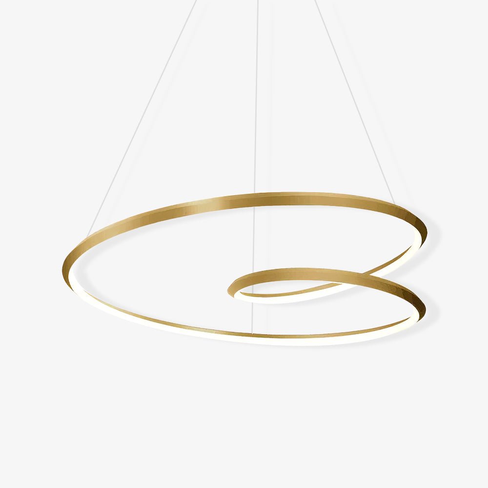 Dilen Chandelier Gold Aluminum Opal Glass-Neutral Decor