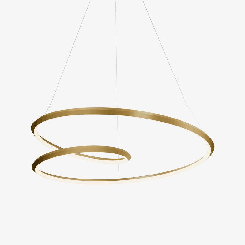 Dilen Chandelier Gold Aluminum Opal Glass-Neutral Decor