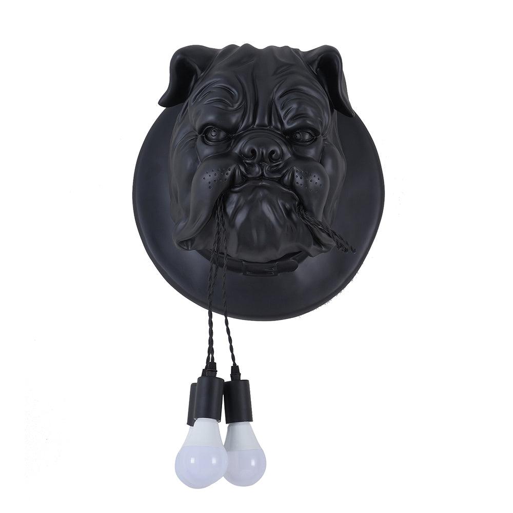 Umeri Wall Lamp Bulldog Sculpture Whimsical-Neutral Decor