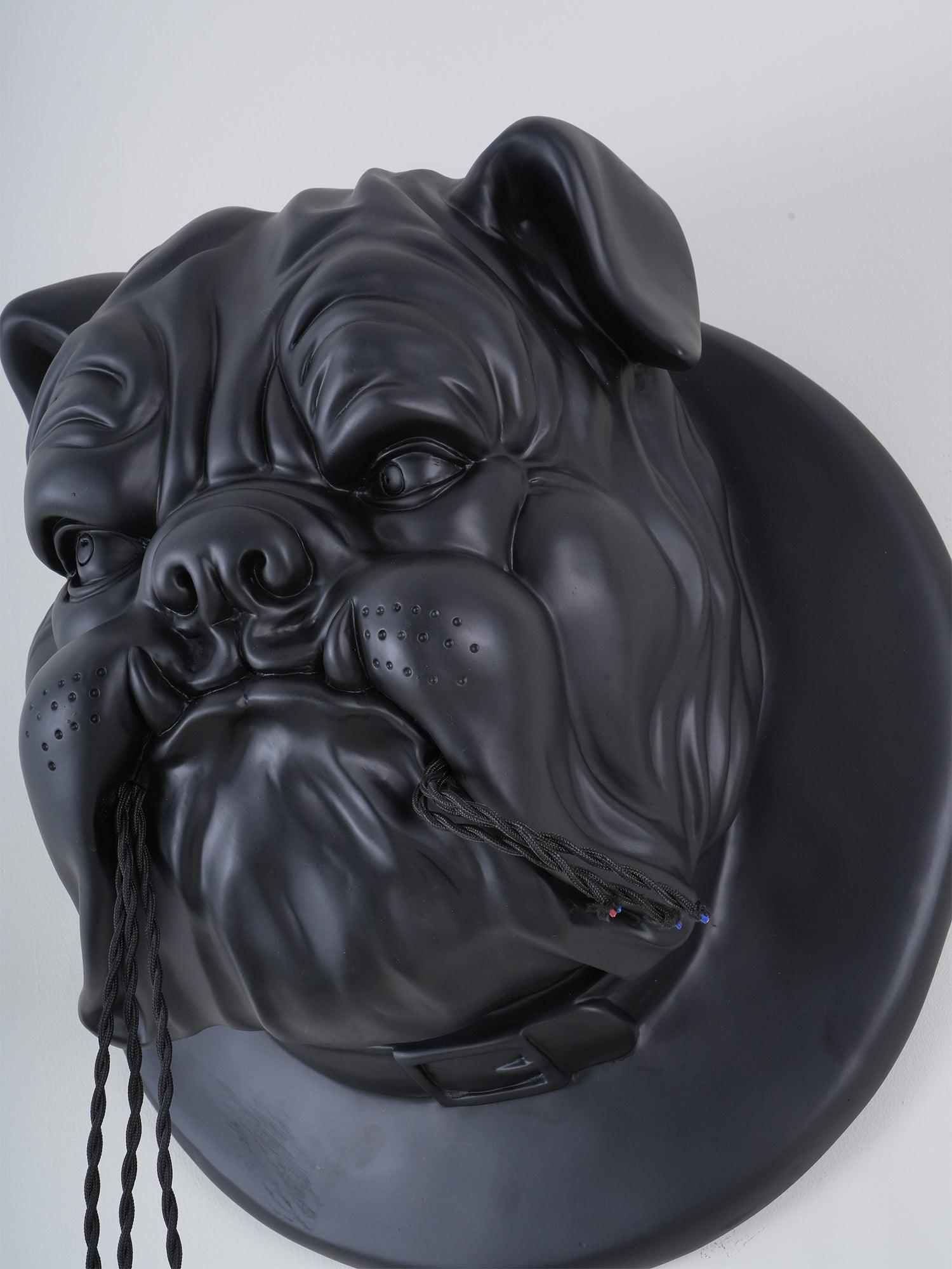 Umeri Wall Lamp Bulldog Sculpture Whimsical-Neutral Decor