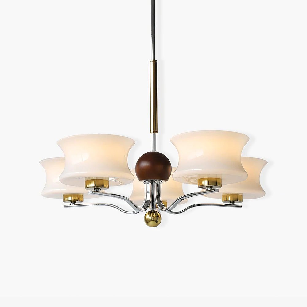 Celeste Elegant Glass Chandelier-Neutral Decor
