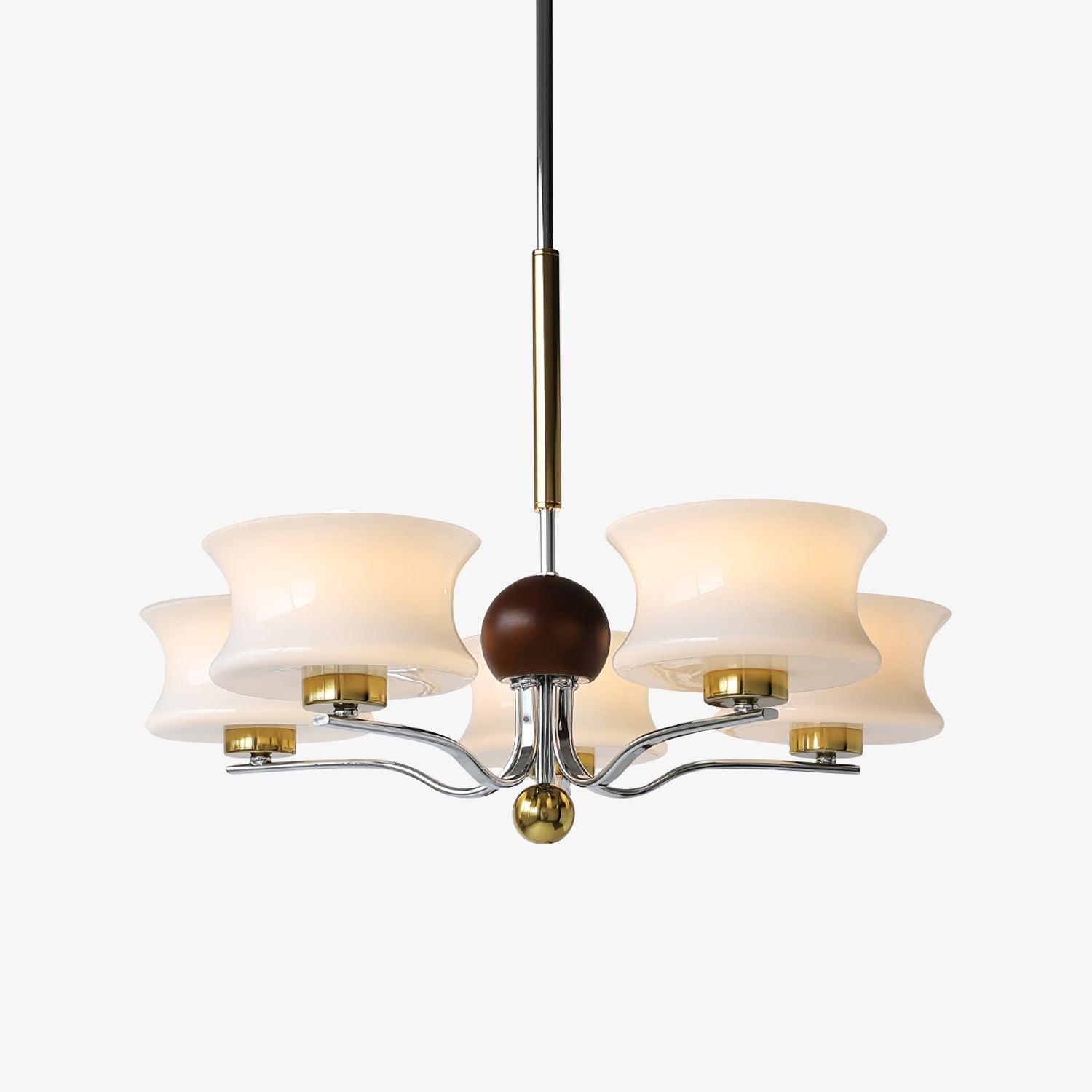 Celeste Elegant Glass Chandelier-Neutral Decor