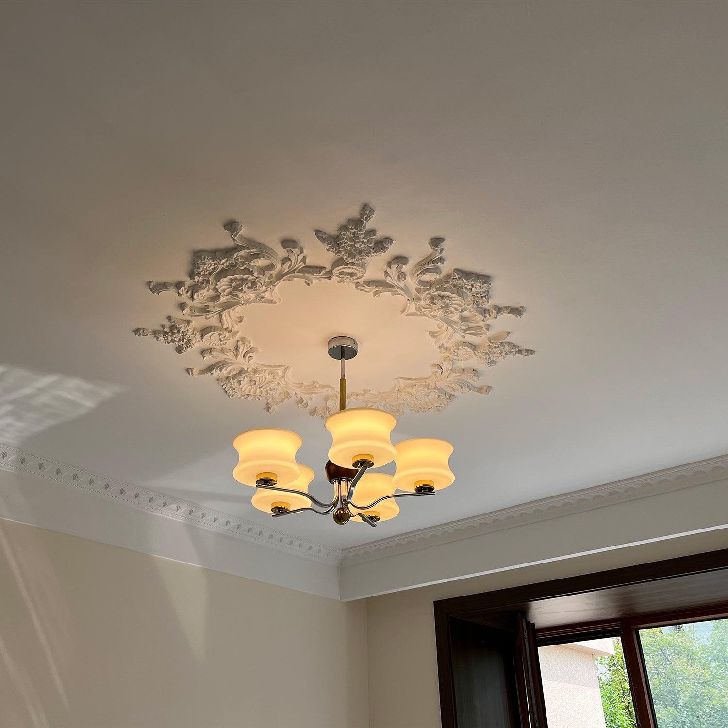 Celeste Elegant Glass Chandelier-Neutral Decor