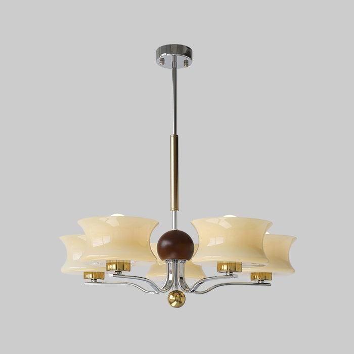 Celeste Elegant Glass Chandelier-Neutral Decor