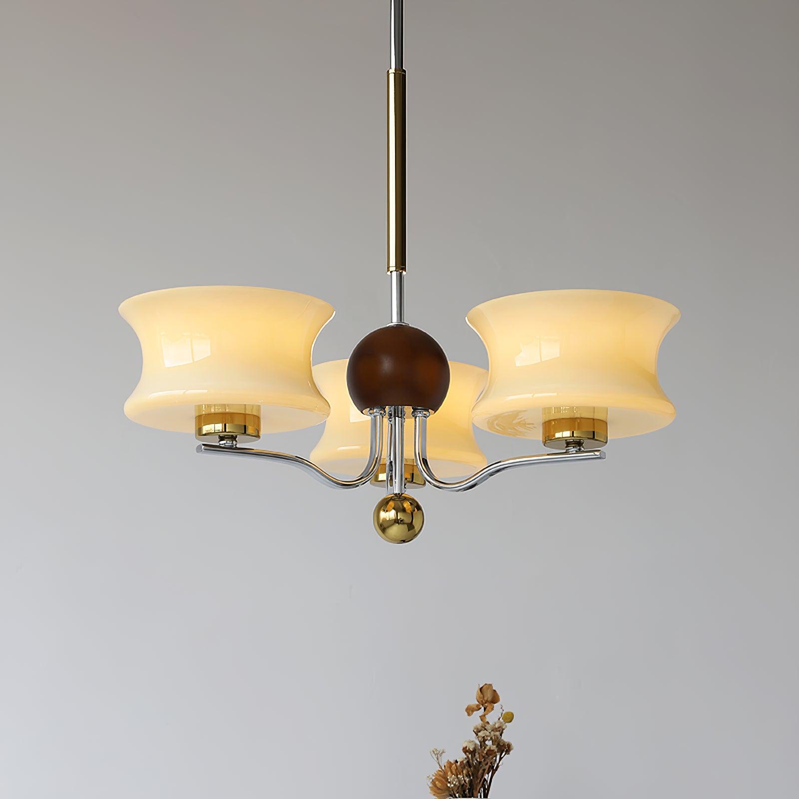 Celeste Elegant Glass Chandelier-Neutral Decor
