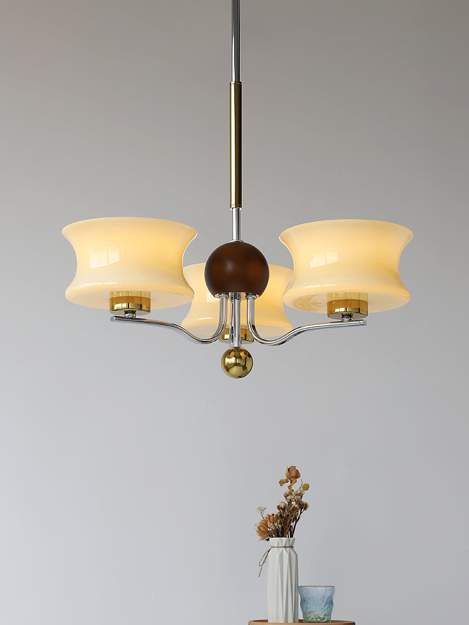 Celeste Elegant Glass Chandelier-Neutral Decor