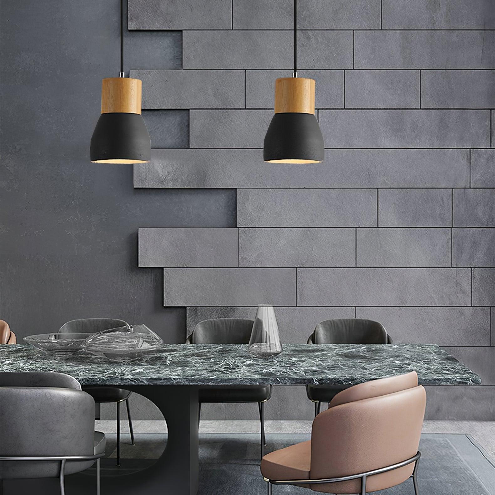 Concretis Industrial Cement Pendant Light-Neutral Decor