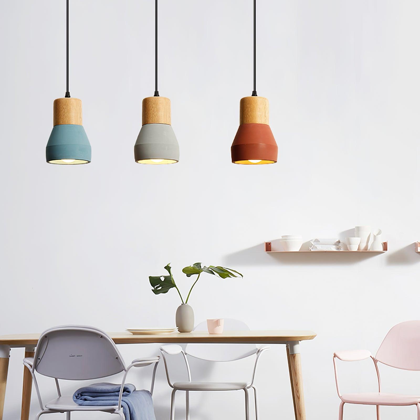 Concretis Industrial Cement Pendant Light-Neutral Decor