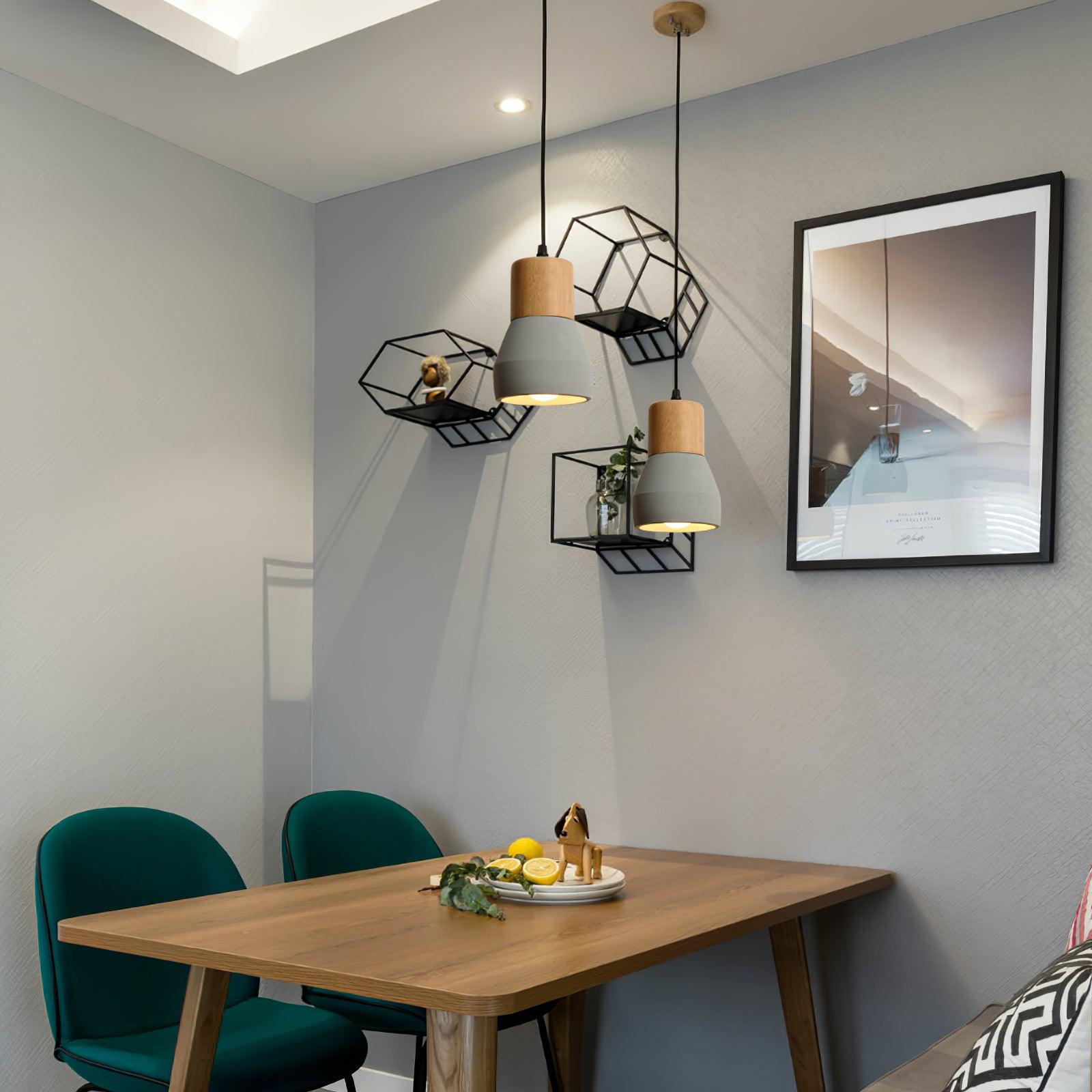 Concretis Industrial Cement Pendant Light-Neutral Decor