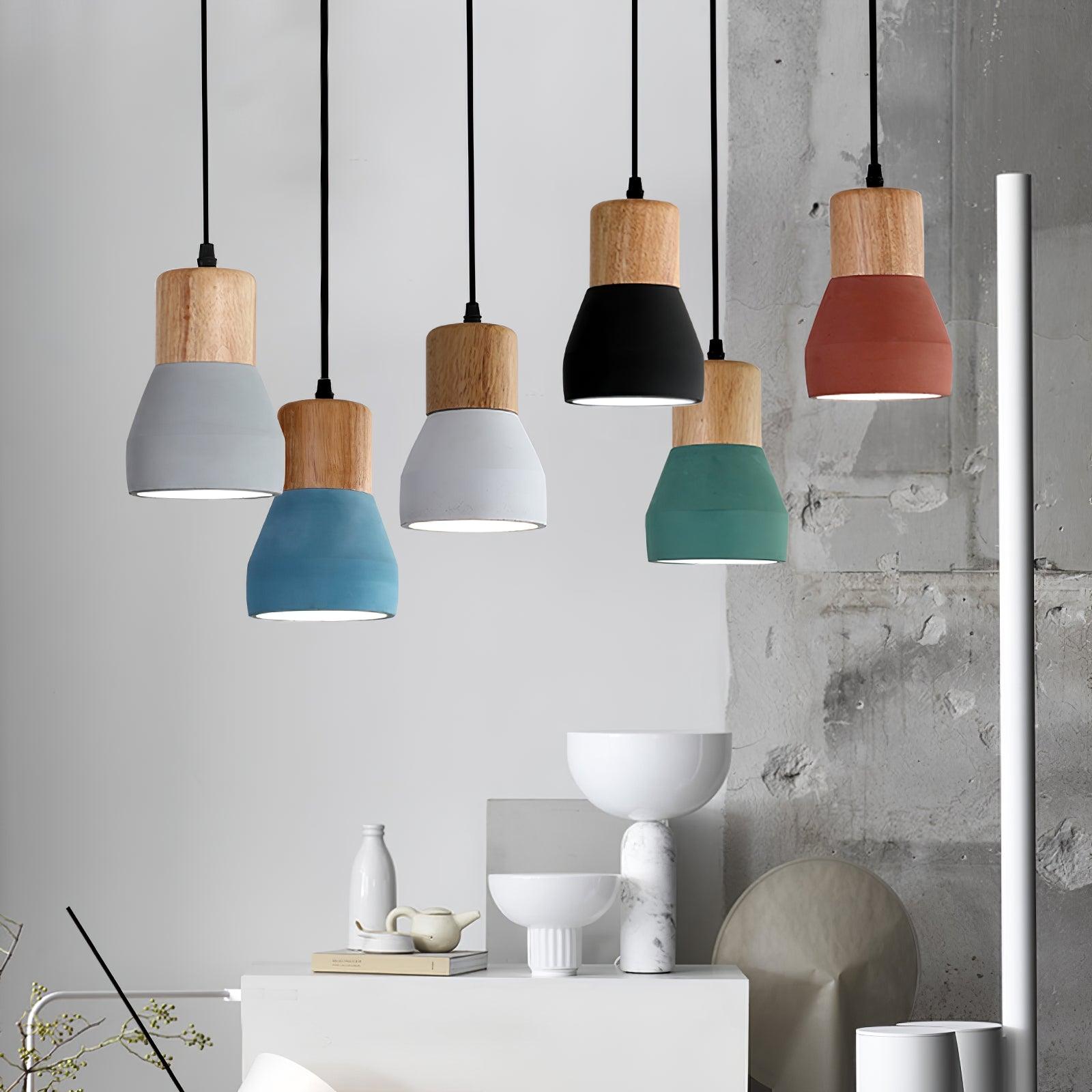 Concretis Industrial Cement Pendant Light-Neutral Decor