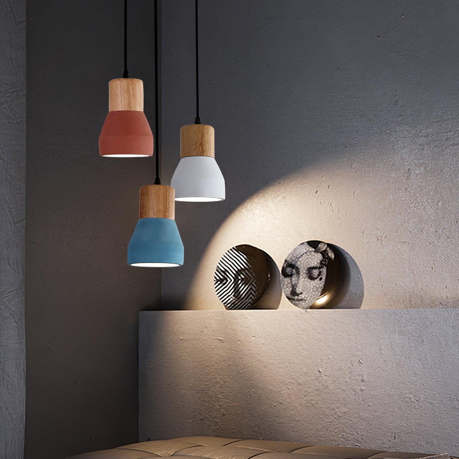 Concretis Industrial Cement Pendant Light-Neutral Decor