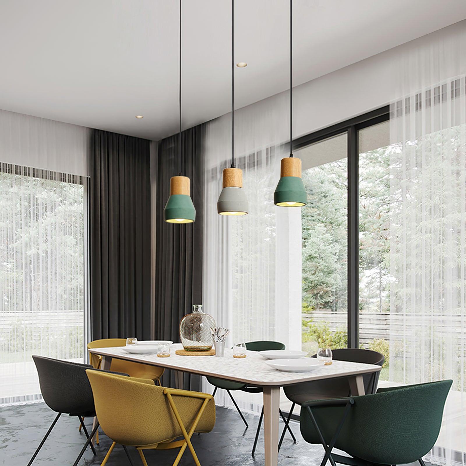 Concretis Industrial Cement Pendant Light-Neutral Decor