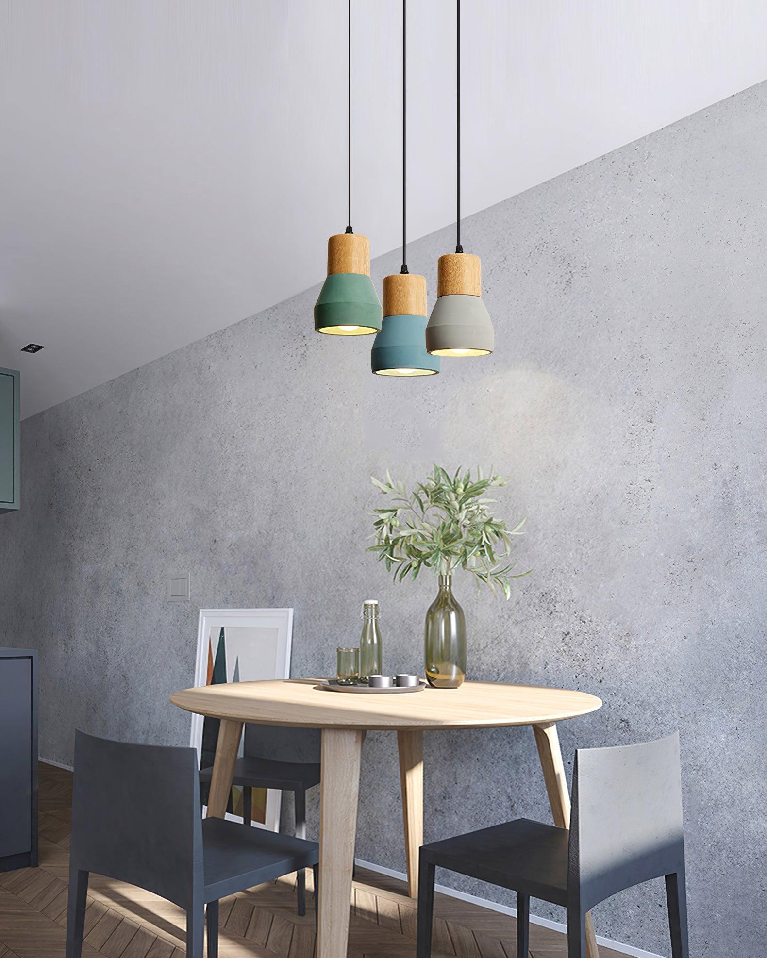 Concretis Industrial Cement Pendant Light-Neutral Decor