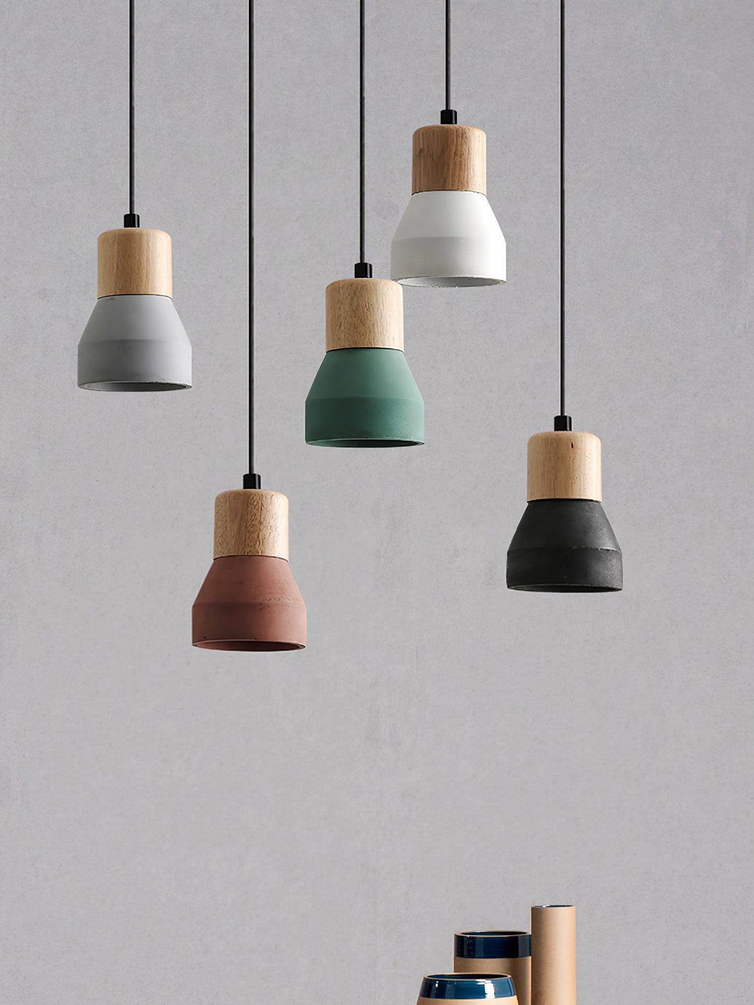 Concretis Industrial Cement Pendant Light-Neutral Decor