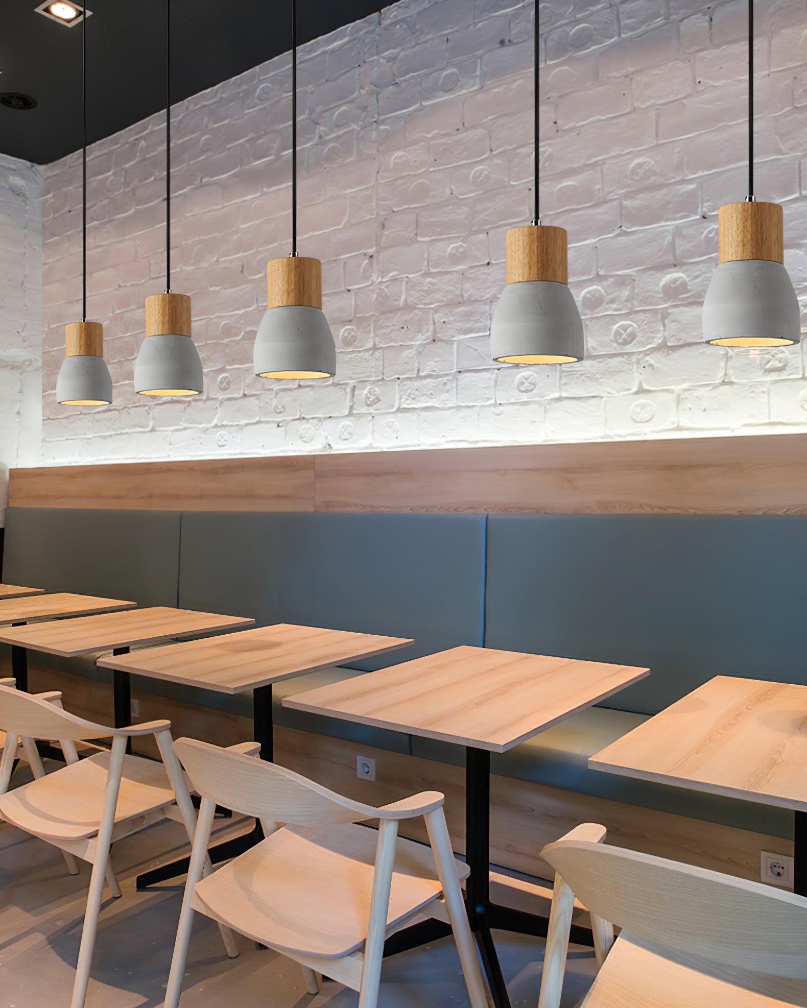 Concretis Industrial Cement Pendant Light-Neutral Decor