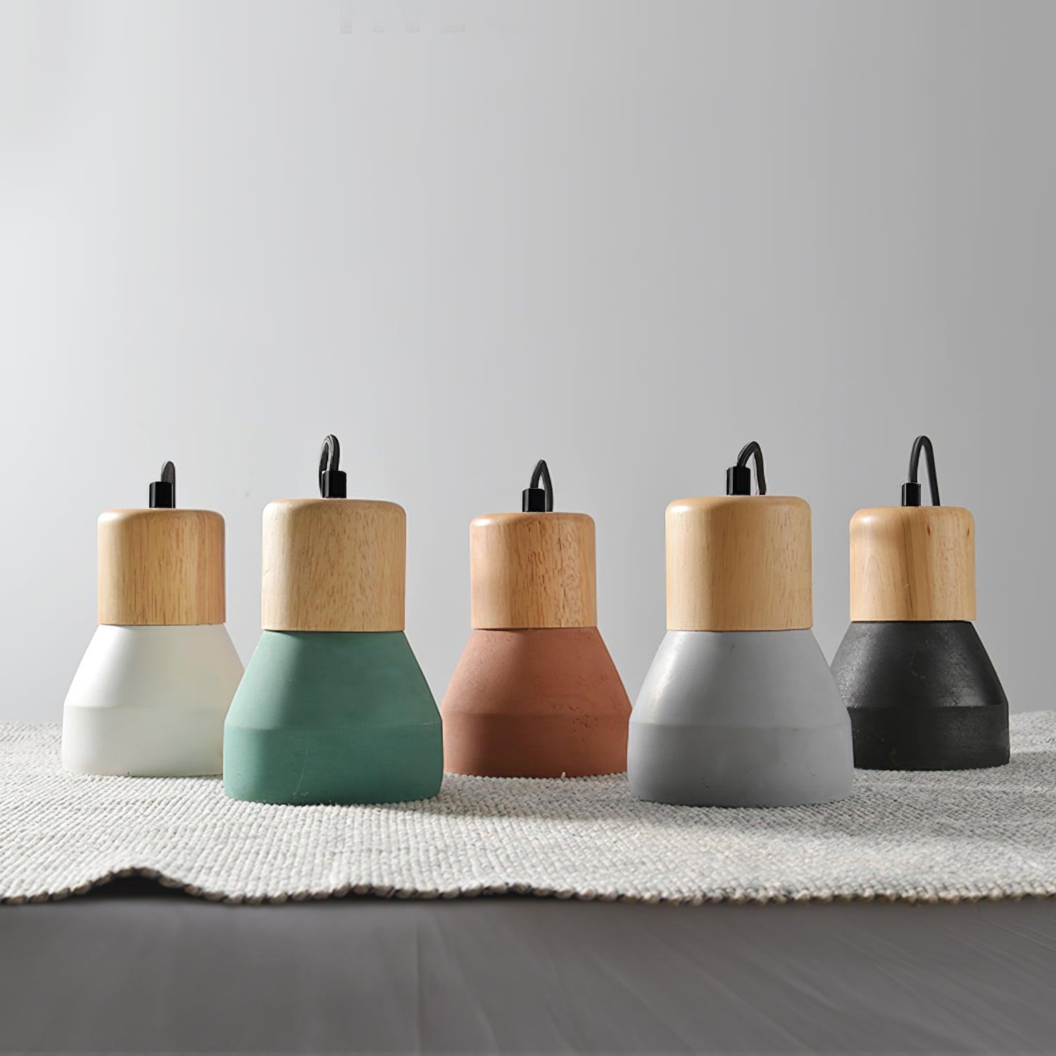 Concretis Industrial Cement Pendant Light-Neutral Decor