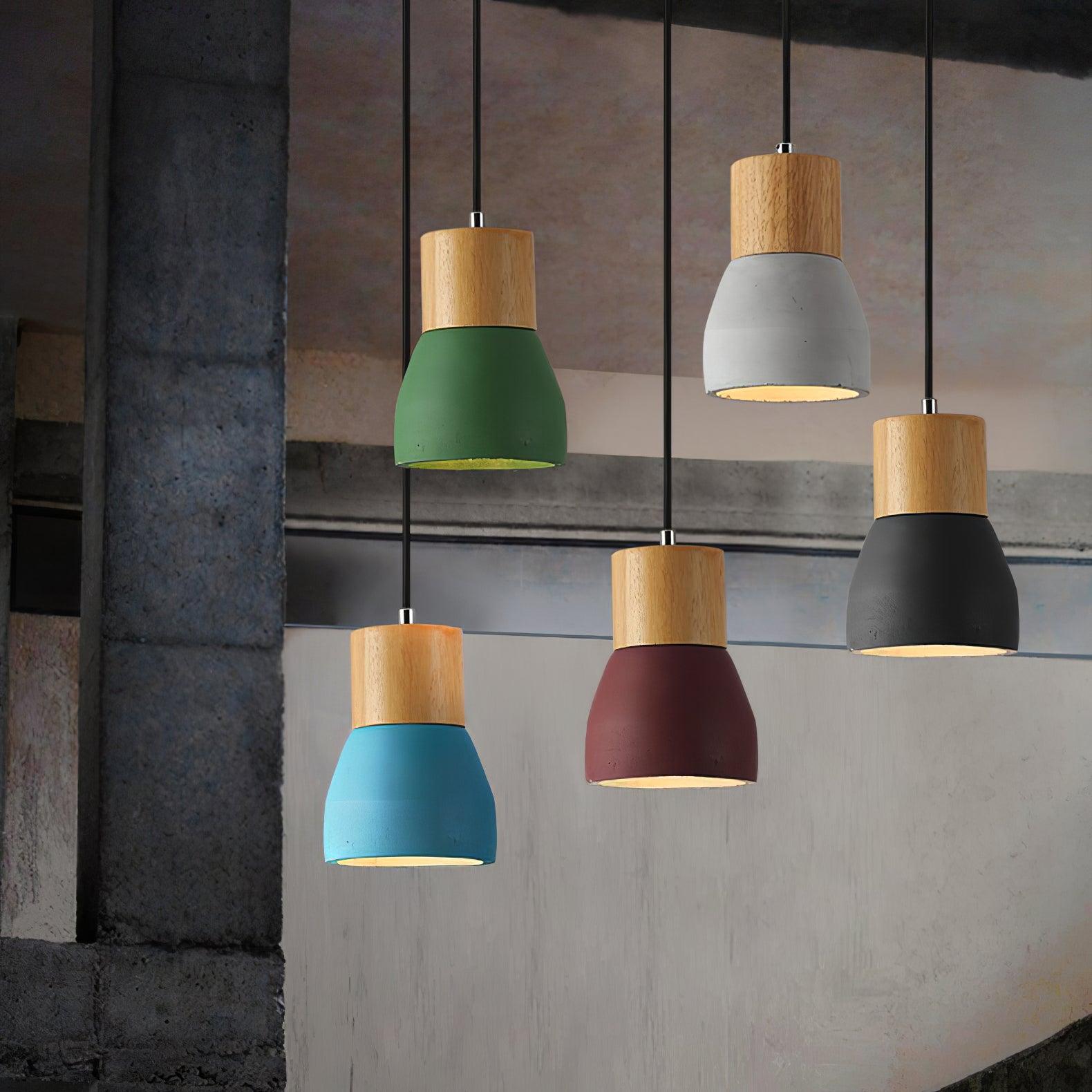 Concretis Industrial Cement Pendant Light-Neutral Decor