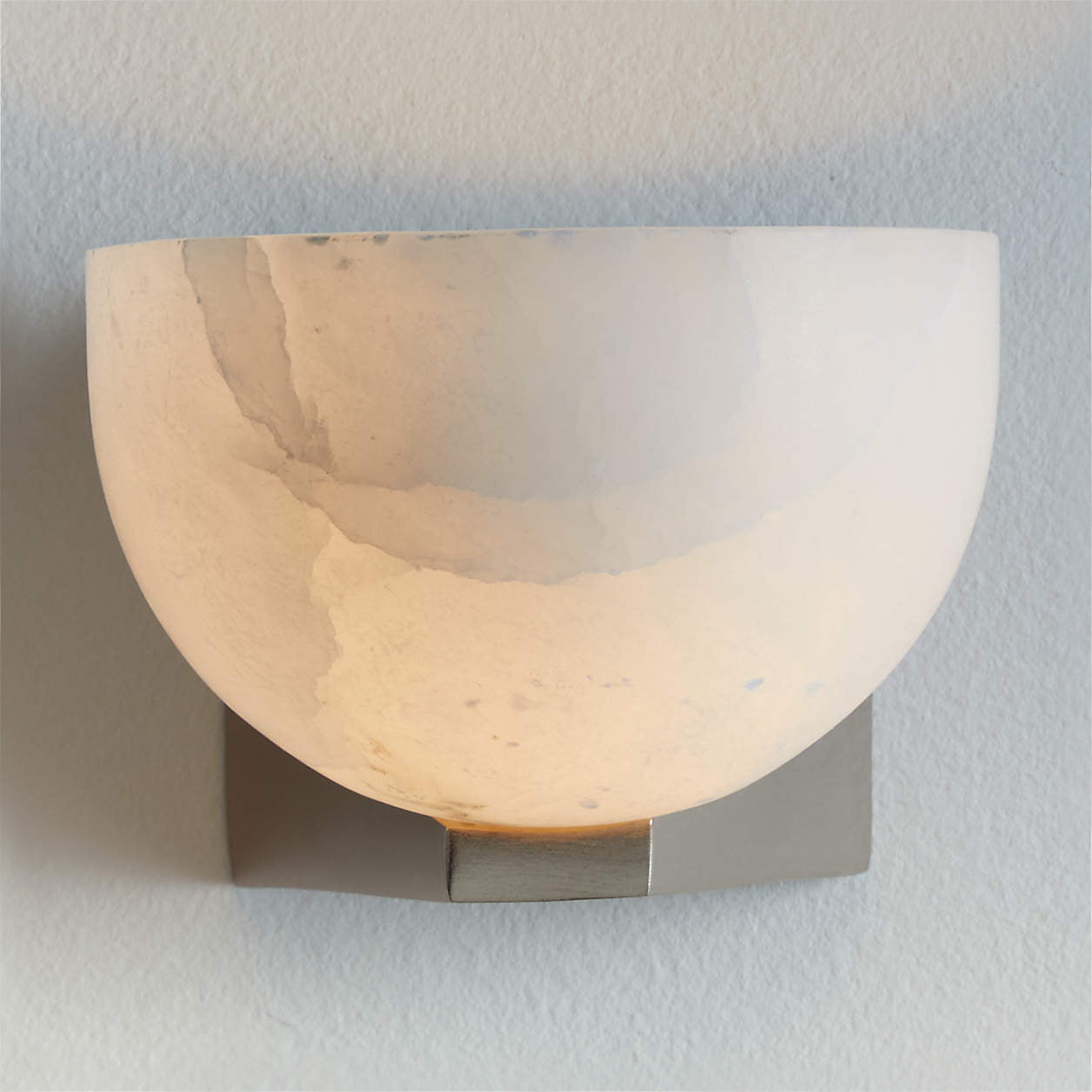 Bravon Brass Alabaster Sconce