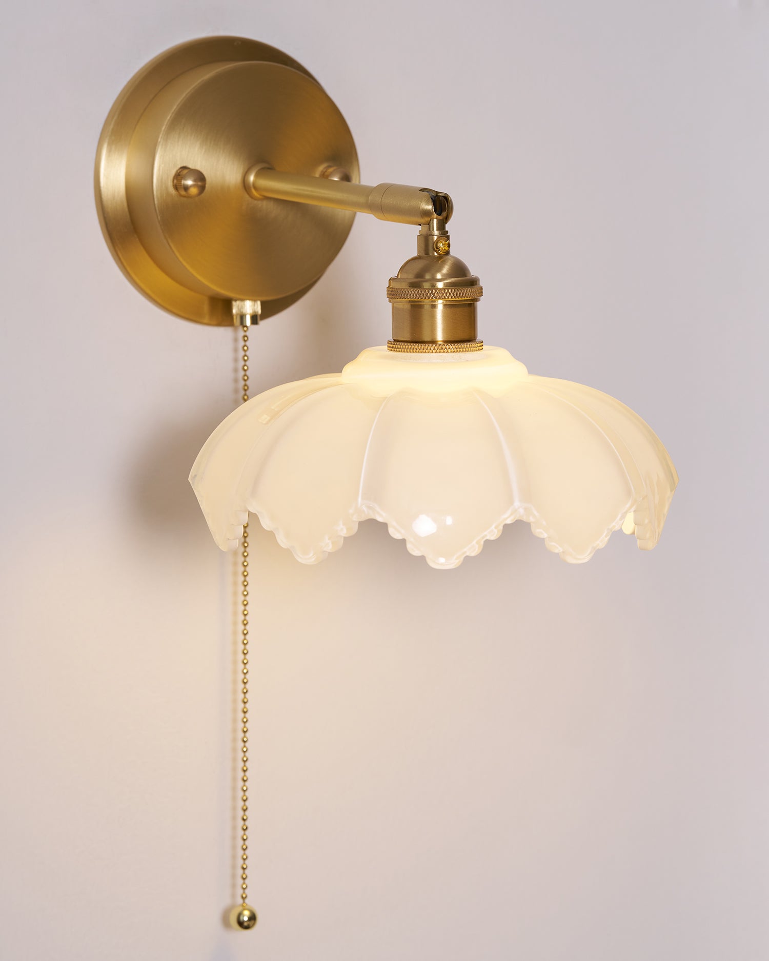 Lotus Nordic Art Rotatable Glass Wall Lamp-Neutral Decor