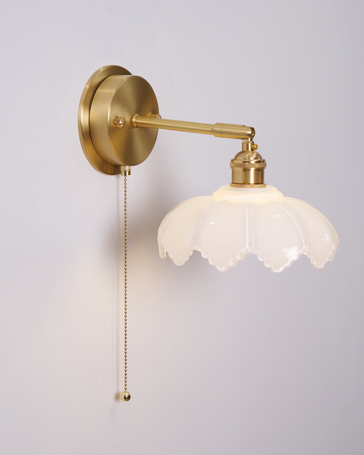 Lotus Nordic Art Rotatable Glass Wall Lamp-Neutral Decor